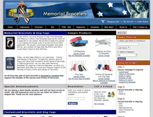 Tablet Screenshot of memorialbracelets.com